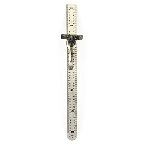 Big Horn 19206 6” STAINLESS STEEL POCKET RULER 1/64 1/32 Scales Decimal Conversion Chart Rulers