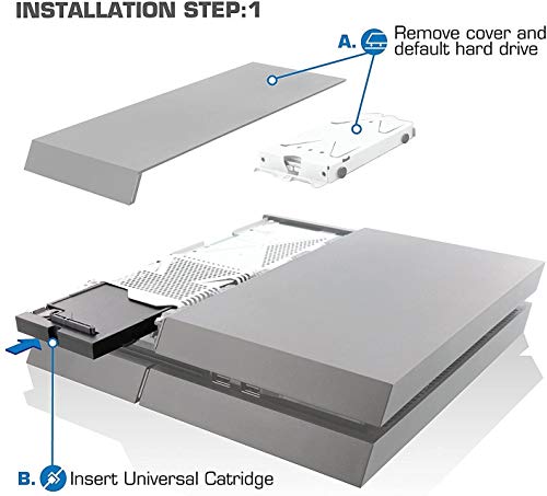 Storite Storage Expansion for PS4, Hard Drive DataBank (GameBar) (PS4 4TB Expansion)