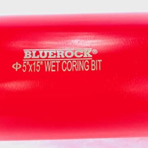 5" Inch Diamond Wet Core Drill Bit 1-1/4” Threaded by BLUEROCK Tools for Concrete Rebar Asphalt Brick Rock Masonry Hole Barrel Coring