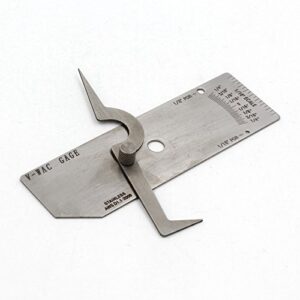 weld v-wac gage standard welding biting edge under cut gauge welder inspection ruler