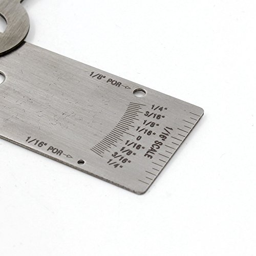 Weld V-WAC Gage Standard Welding Biting Edge Under Cut Gauge Welder Inspection Ruler