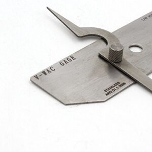 Weld V-WAC Gage Standard Welding Biting Edge Under Cut Gauge Welder Inspection Ruler