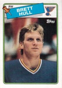 1988-89 topps hockey #66 brett hull rookie card