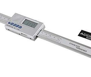 Accusize Industrial Tools 0-8''/0-200 mm by 0.0005''/0.01 mm Horizontal Electronic Digital DRO Scale Unit, Abho-0008