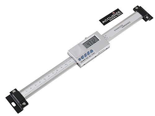 Accusize Industrial Tools 0-8''/0-200 mm by 0.0005''/0.01 mm Horizontal Electronic Digital DRO Scale Unit, Abho-0008
