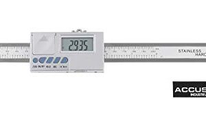 Accusize Industrial Tools 0-8''/0-200 mm by 0.0005''/0.01 mm Horizontal Electronic Digital DRO Scale Unit, Abho-0008