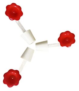 national artcraft® red floral-style hummingbird feeder tubes - make your own hummingbird feeder (pkg/3)