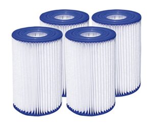 summer waves 4.13"x8" type a/c pool filter cartridge (4 pack)