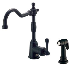 gerber d401157bs kitchen faucet, satin black
