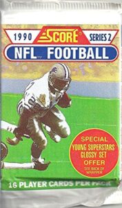 1990 score nfl football series 2 - unopened pack of 16 cards (free shipping)