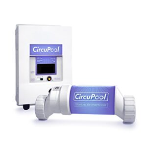 CircuPool® Universal40 Saltwater Chlorinator - Complete System with 40k-Gallon Max Cell - Compatible with existing Systems,Titanium Cell & 4 Year Warranty