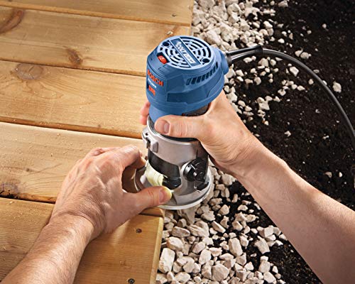 BOSCH GKF125CEK Colt 1.25 HP (Max) Variable-Speed Palm Router Kit with Edge Guide