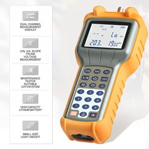 AUGOCOM® CATV Cable Tester, Coax Cable Tracer Coaxial Wire Continuity Checker, TV Handle Signal Level Meter DB Tester 47-870MHz