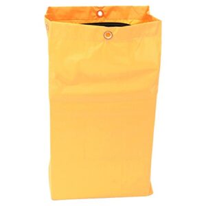 Rubbermaid Commercial 1966719 Zippered Vinyl Cleaning Cart Bag, 24gal, 17 1/4w x 10 1/2d x 30 1/2h, Yellow