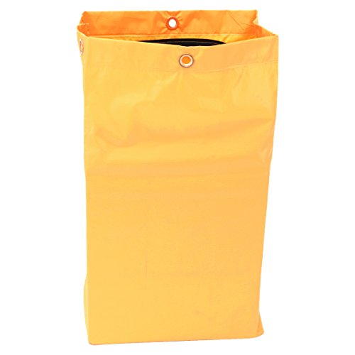 Rubbermaid Commercial 1966719 Zippered Vinyl Cleaning Cart Bag, 24gal, 17 1/4w x 10 1/2d x 30 1/2h, Yellow