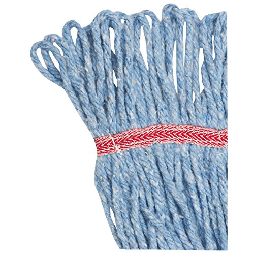 Boardwalk BWK503BLCT Super Loop Wet Mop Head, Cotton/Synthetic, Large Size, Blue (Case of 12)