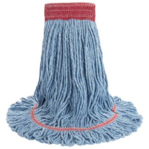 Boardwalk BWK503BLCT Super Loop Wet Mop Head, Cotton/Synthetic, Large Size, Blue (Case of 12)