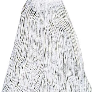 Boardwalk BWK824R 24 oz. Lie-Flat Rayon Fiber Mop Head - White (12/Carton)