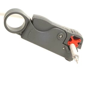cables direct online - deluxe rotary coax coaxial cable stripper cutter tool rg58 rg6 rg59 quad, dual