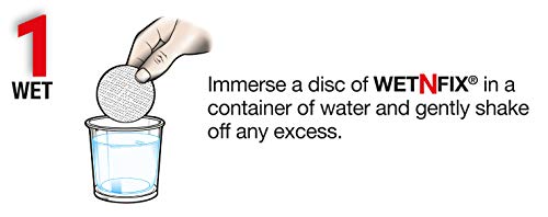 WETNFIX (20 Discs) - Fixing Wall Anchors Fast! Ideal for Loose Wall fixtures Such as Curtain Rails, Toilet roll Holders. Ideal for Drywall and Masonry.