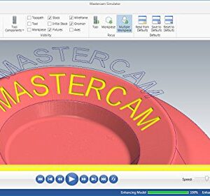 Mastercam X8-X9 LATHE & C-Y AXIS Video Tutorial HD DVD