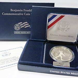 2006 P Proof 2006 Benjamin Franklin Scientist Silver Dollar $1 OGP US Mint