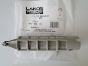 lakos filter element replacement kit 1.5" twist 2 clean twist ii clean twistiiclean (100 mesh gray t2c-150-100 (132234))