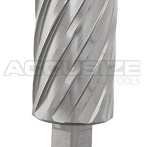 Accusize Industrial Tools 1-1/2'' Diameter by 2'' Depth Hss Annular Cutter Plus 1 Pilot Pin, 3/4'' Weldon Shank, 2081-2029pin