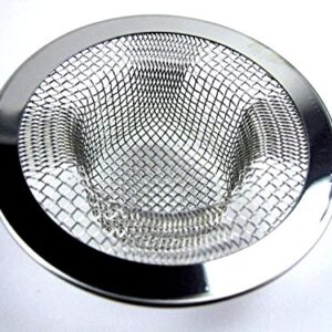 Iafand 2pcs Metal Sink Strainer Bathtub Drain Hole Hair Catcher Drain Hole Filter Trap