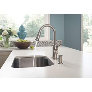 Moen 87731SRS Glenshire Spot resist Stainless one-handle High Arc pulldown Kitchen Faucet