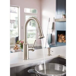 Moen 87731SRS Glenshire Spot resist Stainless one-handle High Arc pulldown Kitchen Faucet