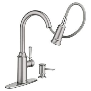 Moen 87731SRS Glenshire Spot resist Stainless one-handle High Arc pulldown Kitchen Faucet