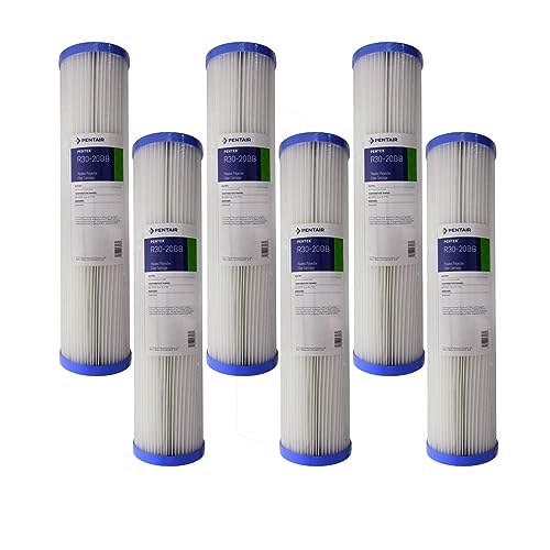 Pentek R30-20BB 30 Micron Whole House 20 x 4.5 Pleated Sediment Filter 6 Pack