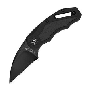 kershaw decoy (4700) multifunctional utility pocketknife with 2.5 in. 3cr13 steel blade and black glass-filled nylon handle with rubberized inserts, retractable pincers, secure liner lock, 3 oz.
