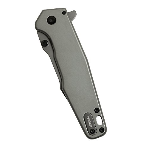 Kershaw Ferrite Pocket Knife, 3.3" 8Cr13MoV Steel Clip Point Blade, One-Handed Spring Assisted Opening EDC,Silver