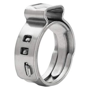 SUPPLY GIANT QYLU-DS34-70 Oetiker Style Pinch Clamps Pex Cinch Rings 1/2 INCH, Stainless Steel Pack of 50