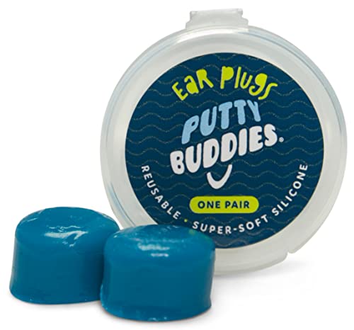 PUTTY BUDDIES Original Swimming Earplugs 3-Pair Pack (Purple/Teal/Magenta)