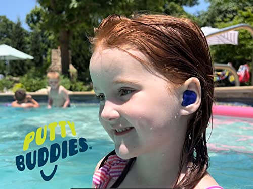 PUTTY BUDDIES Original Swimming Earplugs 3-Pair Pack (Purple/Teal/Magenta)