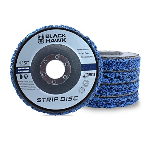 BHA Easy Strip Discs Clean and Remove Paint, Rust and Oxidation 4-1/2” x 7/8” - 5 Pack