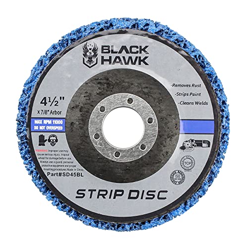 BHA Easy Strip Discs Clean and Remove Paint, Rust and Oxidation 4-1/2” x 7/8” - 5 Pack