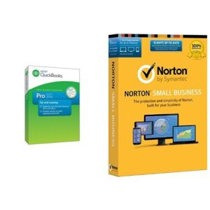 quickbooks pro 2016 small business accounting software with free quickbooks online essentials and norton small business - 5 device