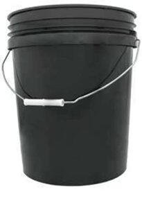 gro pro® black plastic buckets - 3.5 & 5 gallon gro pro black plastic bucket 5 gallon