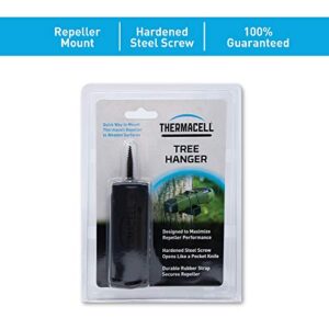 Thermacell Tree Hanger for Portable Repellers; Mount Thermacell Repellers to Wooden Surfaces Quickly and Easily; Maximizes Performance; Corrosion-Resistant, Hardened-Steel Screw, Black