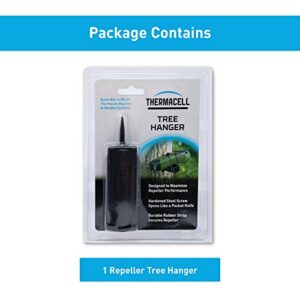 Thermacell Tree Hanger for Portable Repellers; Mount Thermacell Repellers to Wooden Surfaces Quickly and Easily; Maximizes Performance; Corrosion-Resistant, Hardened-Steel Screw, Black