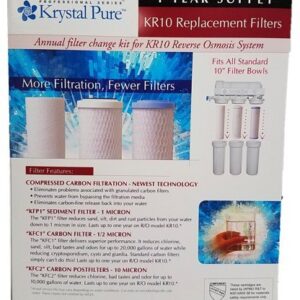 Krystal Pure Replacement Filter KR10 Reverse Osmosis with Especial Cosas Microfiber Towel