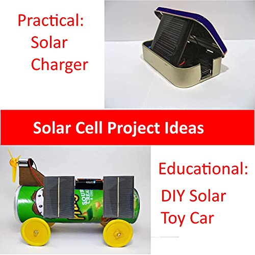 AMX3d AMX Solar 5V 30mA 53X30mm Micro Mini Power Solar Cells for Solar Panels- DIY Projects - Toys - Classrooms - Labs - Solar Charge 3.6v