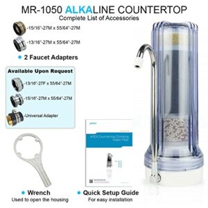 APEX Countertop Drinking Water Filter - Alkaline (White)