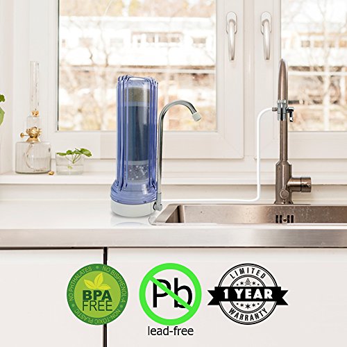 APEX Countertop Drinking Water Filter - Alkaline (White)