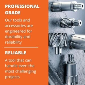 Jancy Slugger by Fein - HSS Nova Annular Cutter with Pilot Pin - 3/4" Straight Shank, 1" Depth, 5/8" Diameter - 63134158041