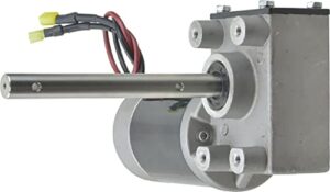 new 12 volt salt spreader motor w/gear box compatible with/replacement for curtis meyer lesco trynex d6106, d6107, d6107-06, d610706 0.618in shaft od